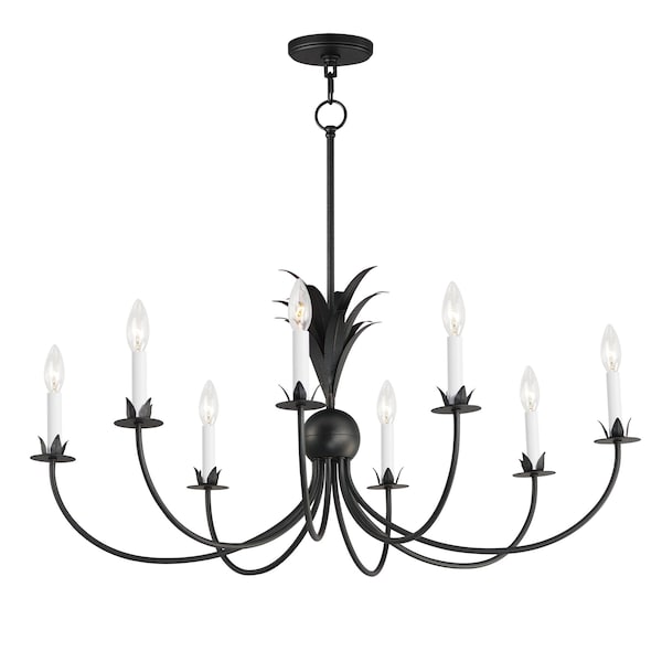 Maxim Lighting Paloma 8-Light Chandelier, Anthracite 2888AR - main